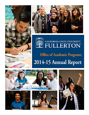 cover of 2014-15 CSUF Academic Programs annual report