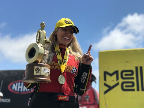 Courtney Force Celebrates