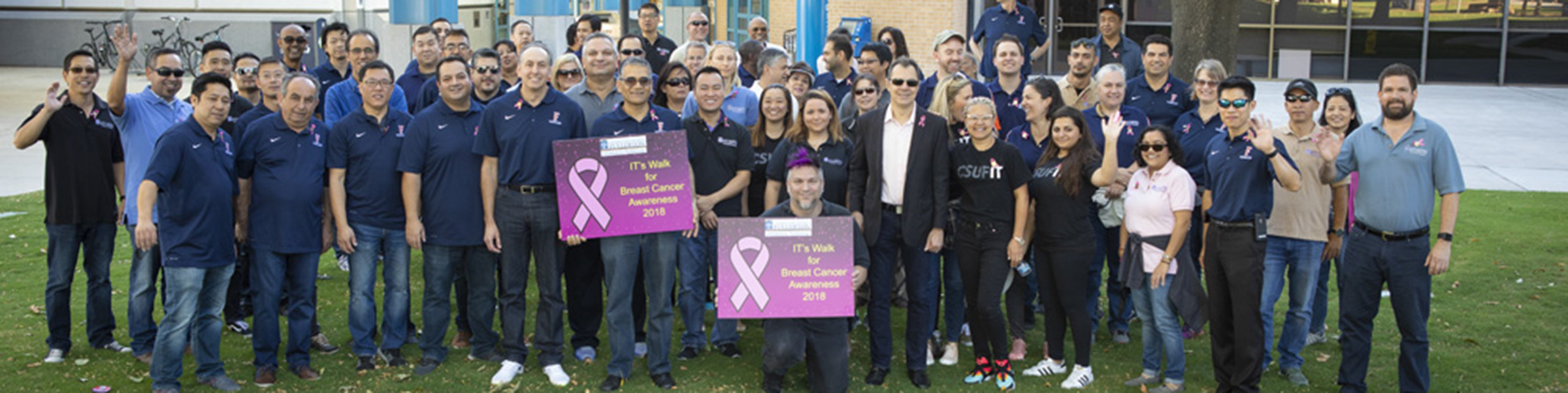 IT Staff at Walk for Breast Cancer Awareness