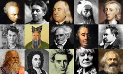 grid featuring several philosophers