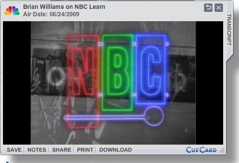 NBC Learn Higher ED Cue Card