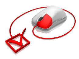 computer mouse with check mark in box