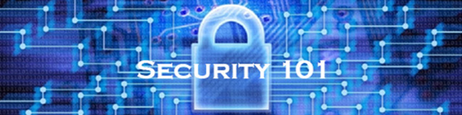 security banner with lock