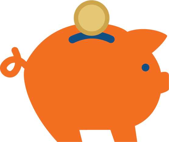 piggy bank with coin