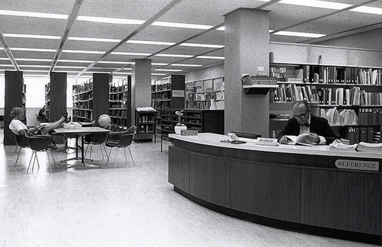  reference desk, 1960s