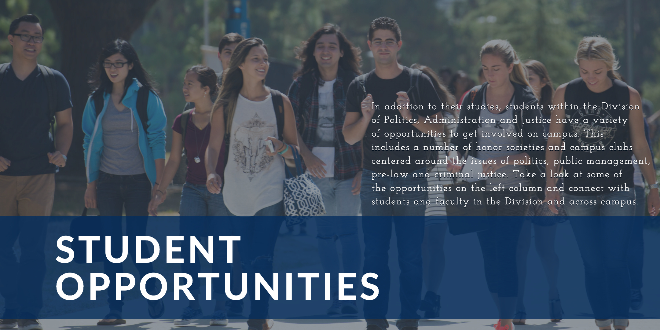 Student Opportunities Banner