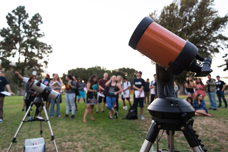 preparing for the night viewing