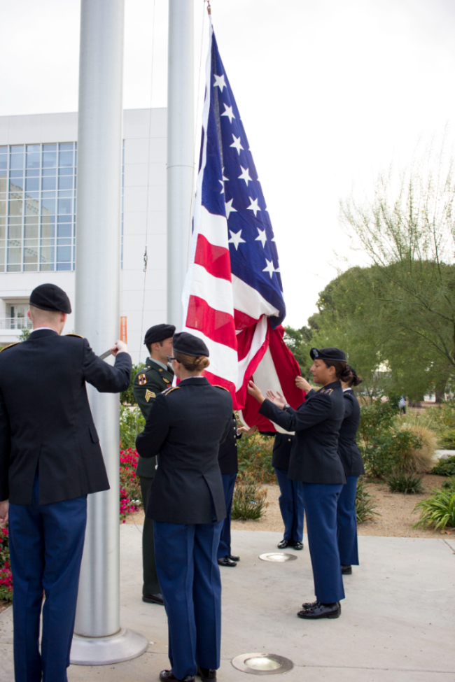 flag raise photo